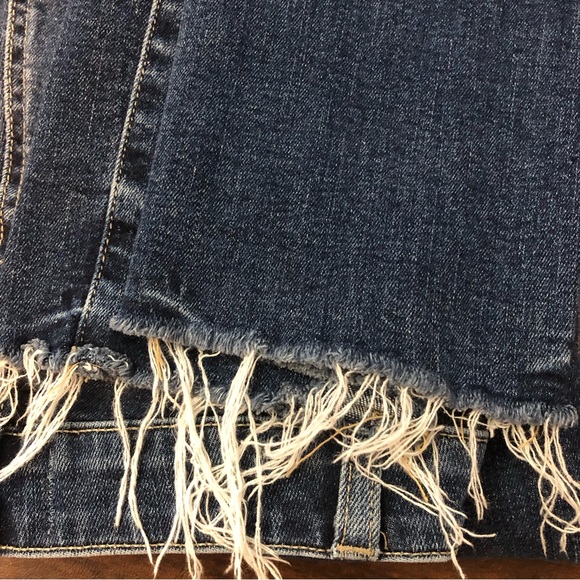 PAIGE Hoxton Ankle Peg High Rise Released Fray Hem Jeans Sz 24 - Picture 8 of 10